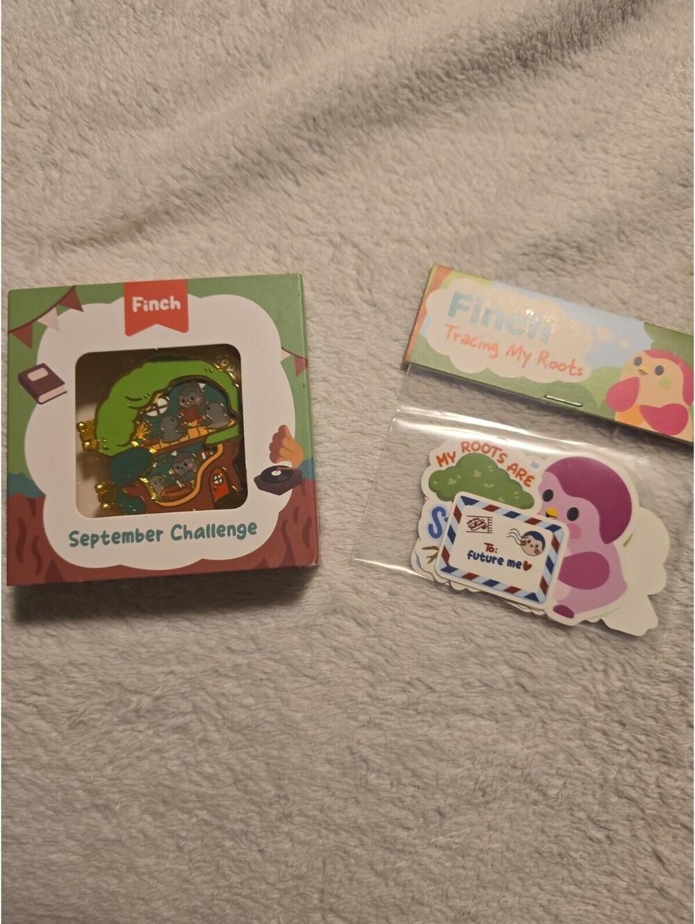 Finch Self Care Tracing My Roots Pin/Magnet And Stickers